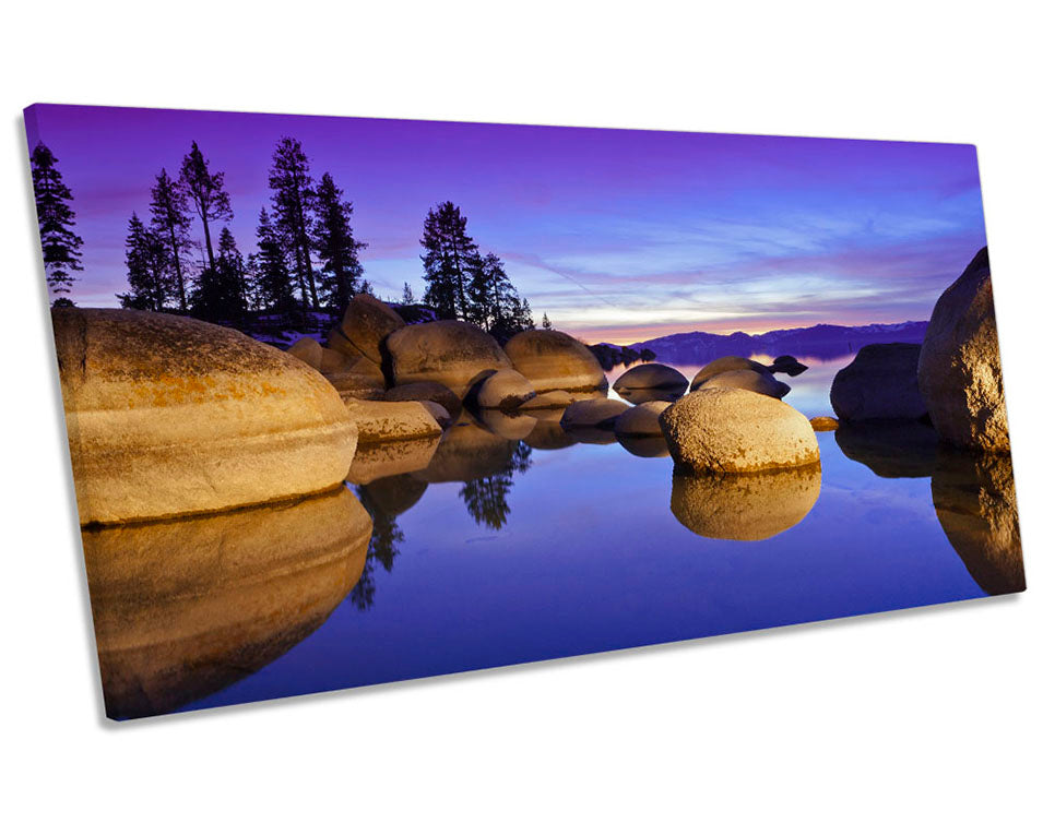 Lake Tahoe Sunset Purple Picture