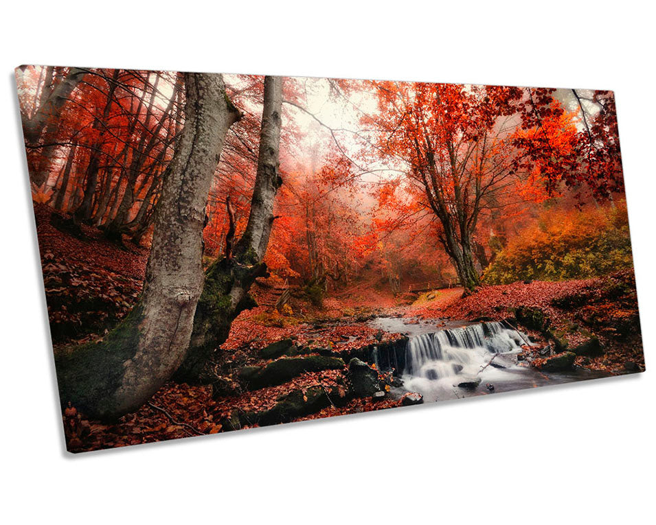 Red Landscape Woodland Picture