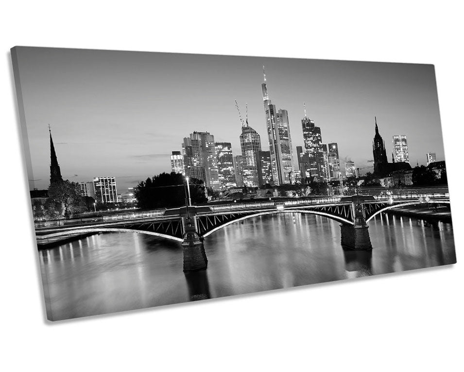 Frankfurt Cityscape B&W Picture