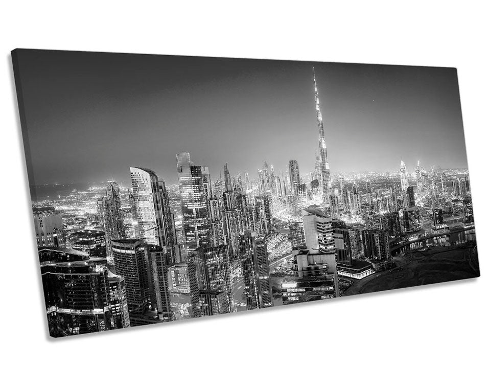 Dubai Cityscape Skyline B&W Picture