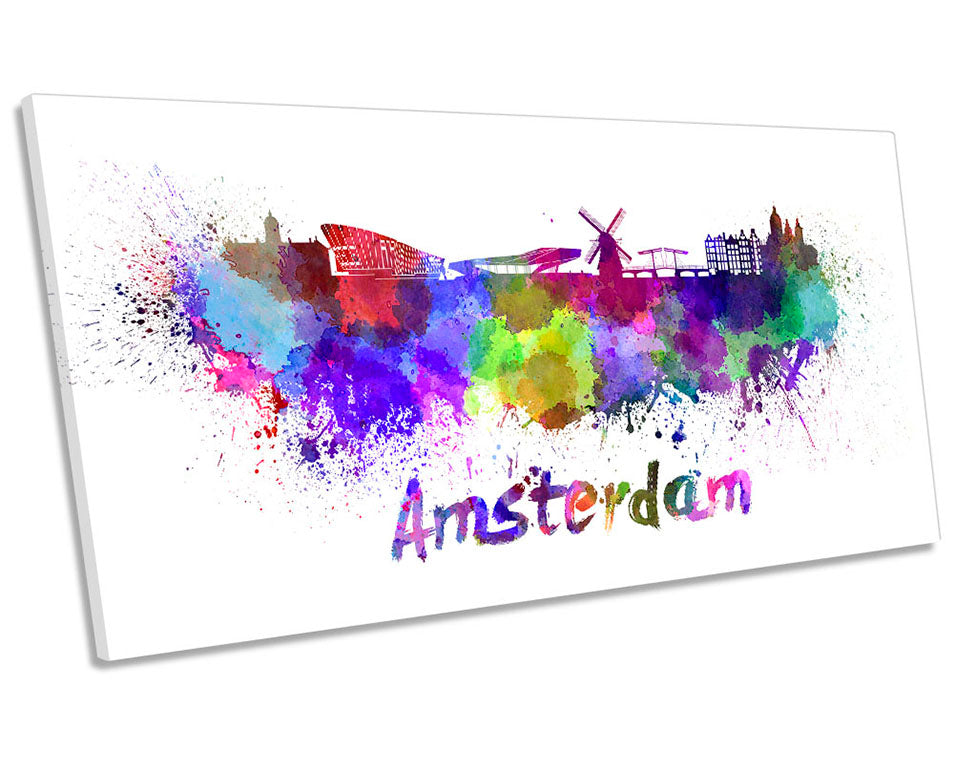 Amsterdam Watercolour Skyline