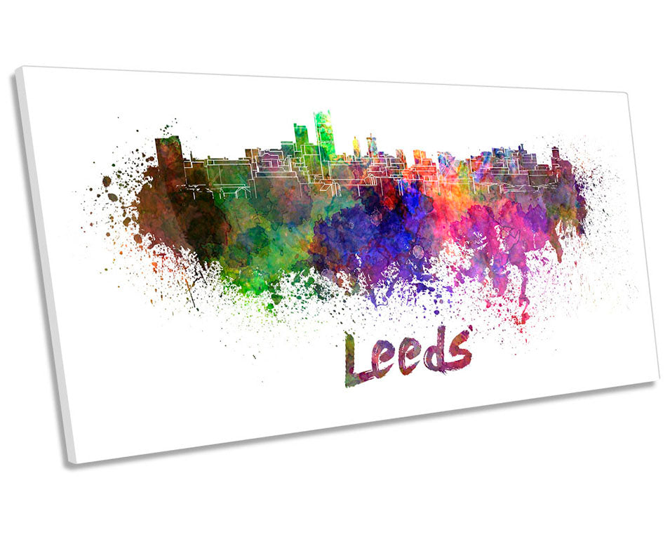 Leeds Watercolour Skyline