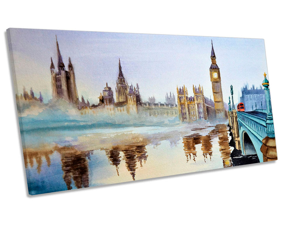 Big Ben London Watercolour Repro