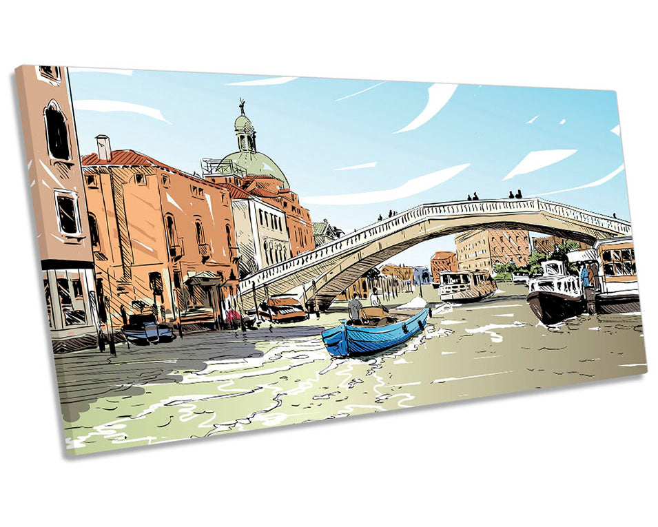 Venice Italy Sketch City Multi-Coloured