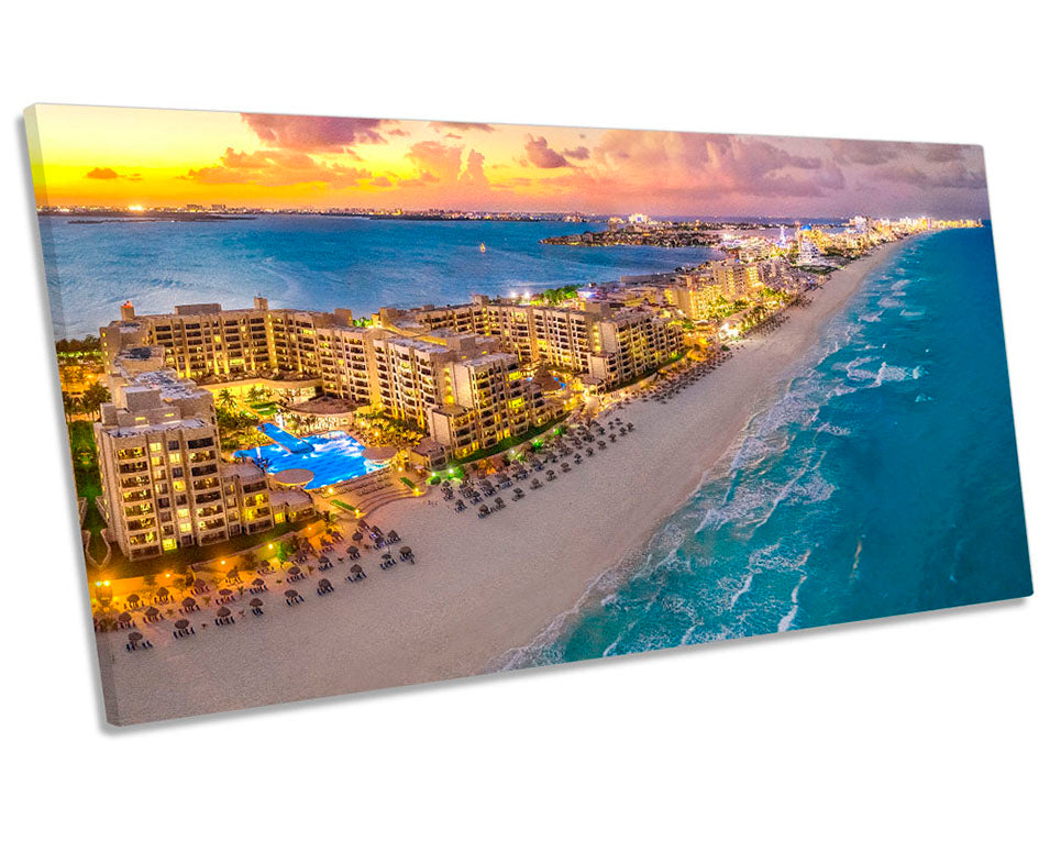 Cancun Beach Mexico Orange