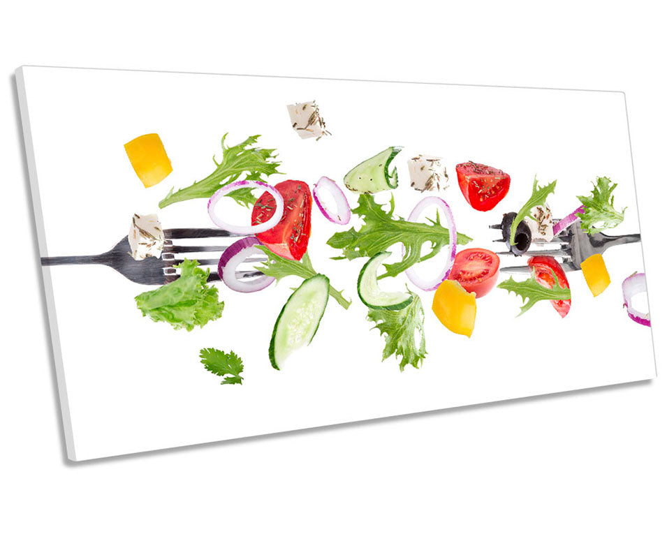 Fresh Salad Vegetables Kitchen White