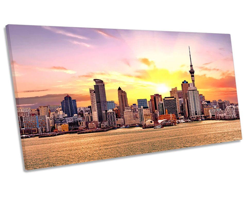 Auckland New Zealand Skyline Multi-Coloured