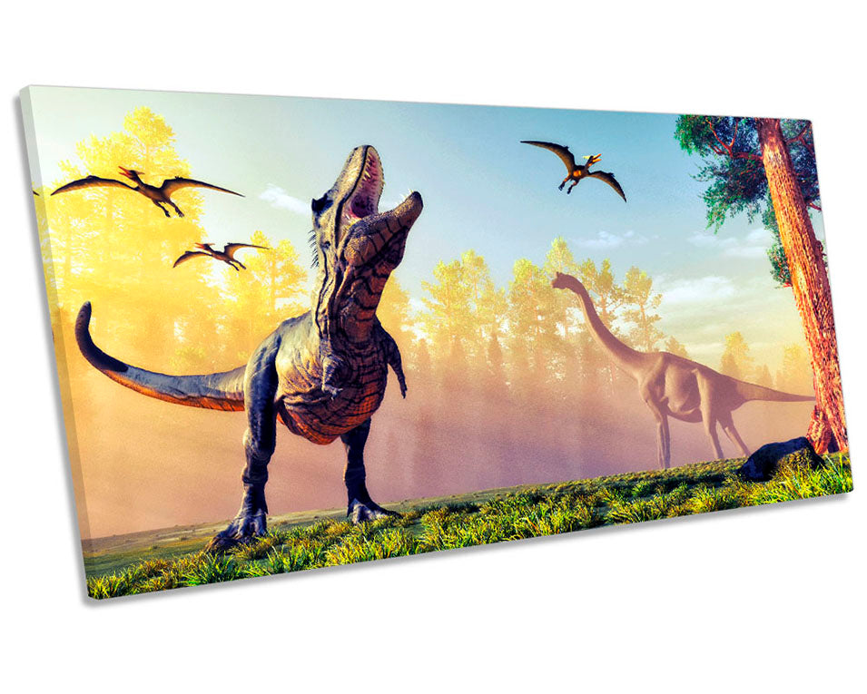 Dinosaur T. Rex Sunset Multi-Coloured