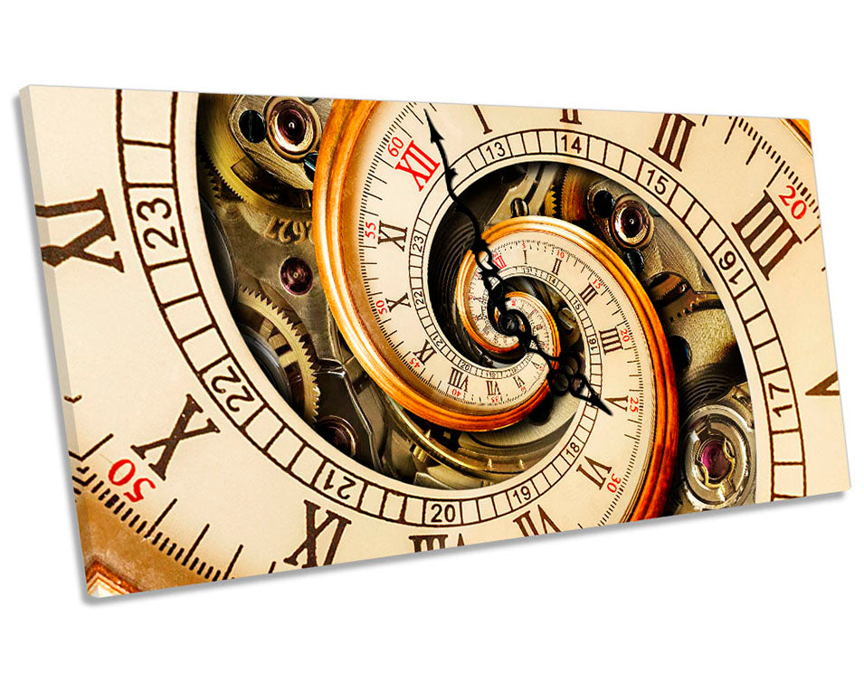 Antique Clock Spiral Beige