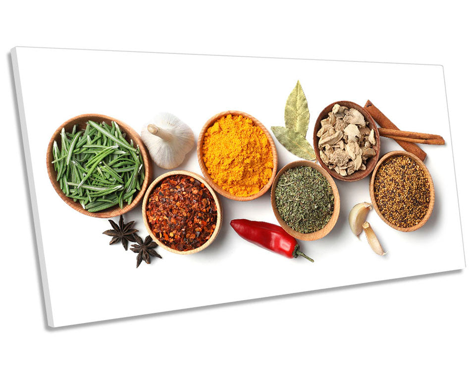 Kitchen Bowls Spices Herbs Multi-Coloured