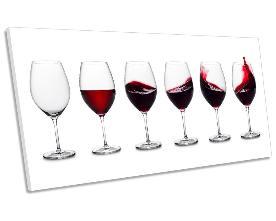 Red Wine Glasses Kitchen White