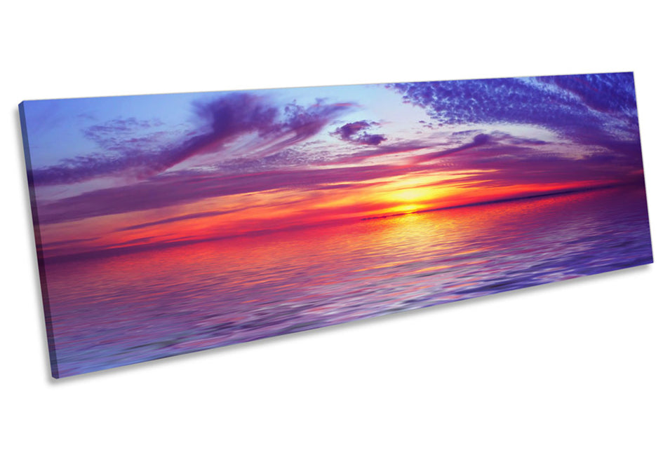 Sunset Seascape Scene Ocean