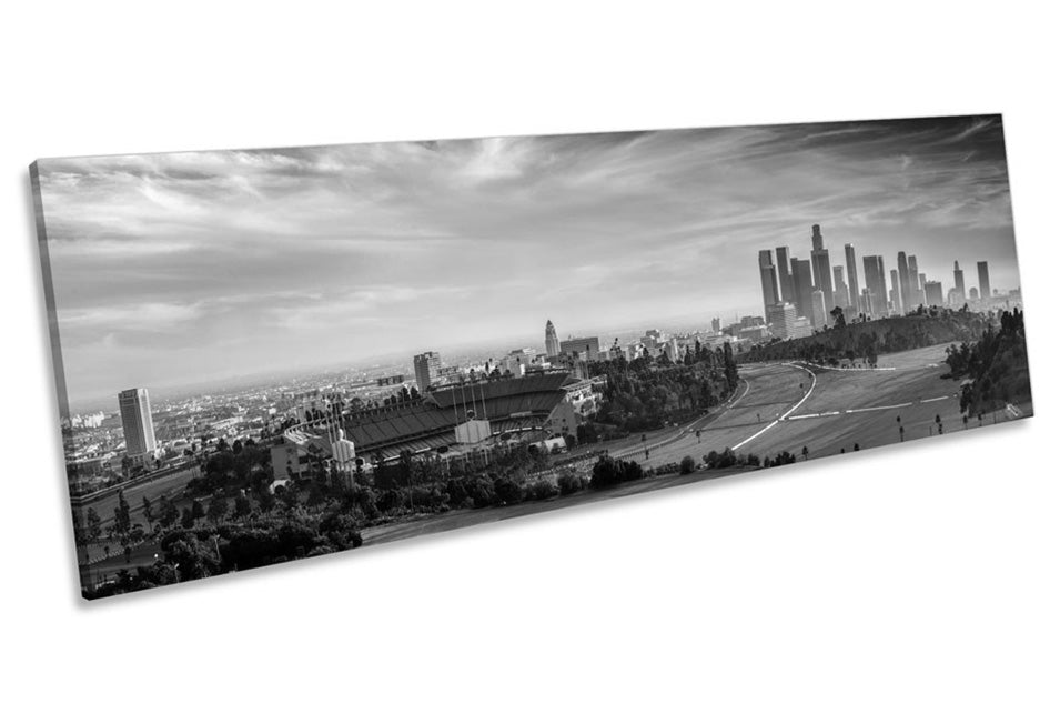 City of Los Angeles Skyline B&W