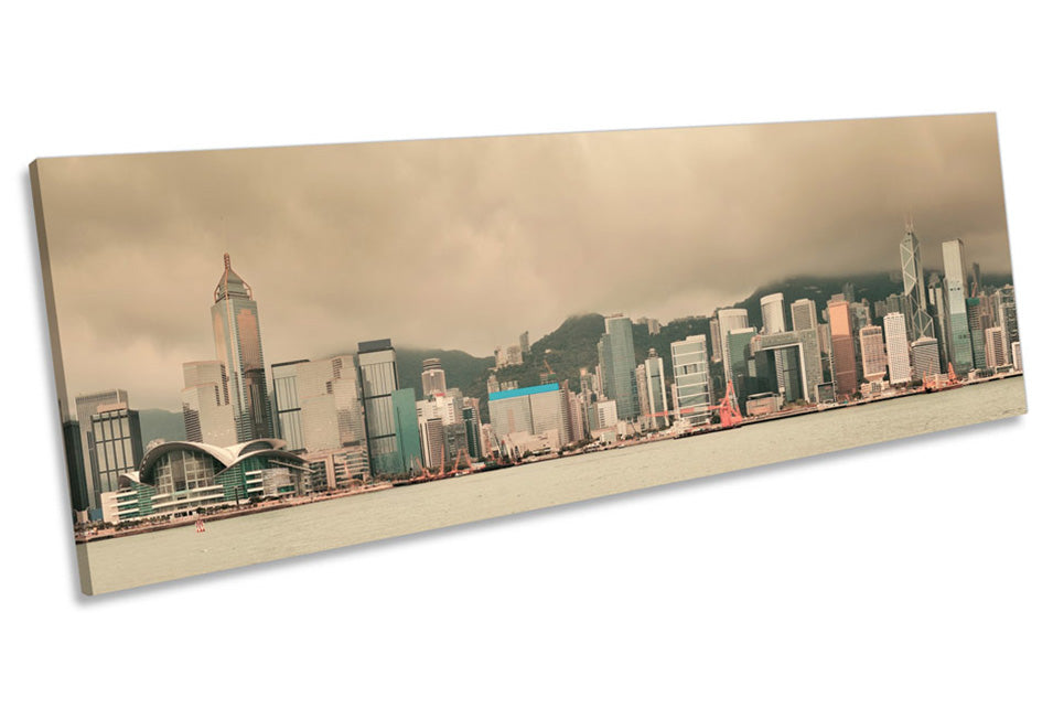 Hong Kong Skyline Misty