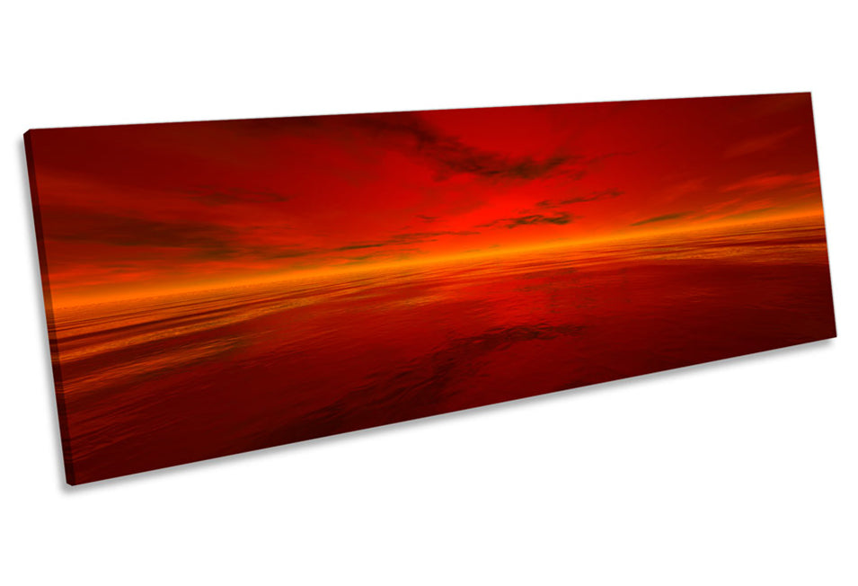 Red Sunset Digital Ocean