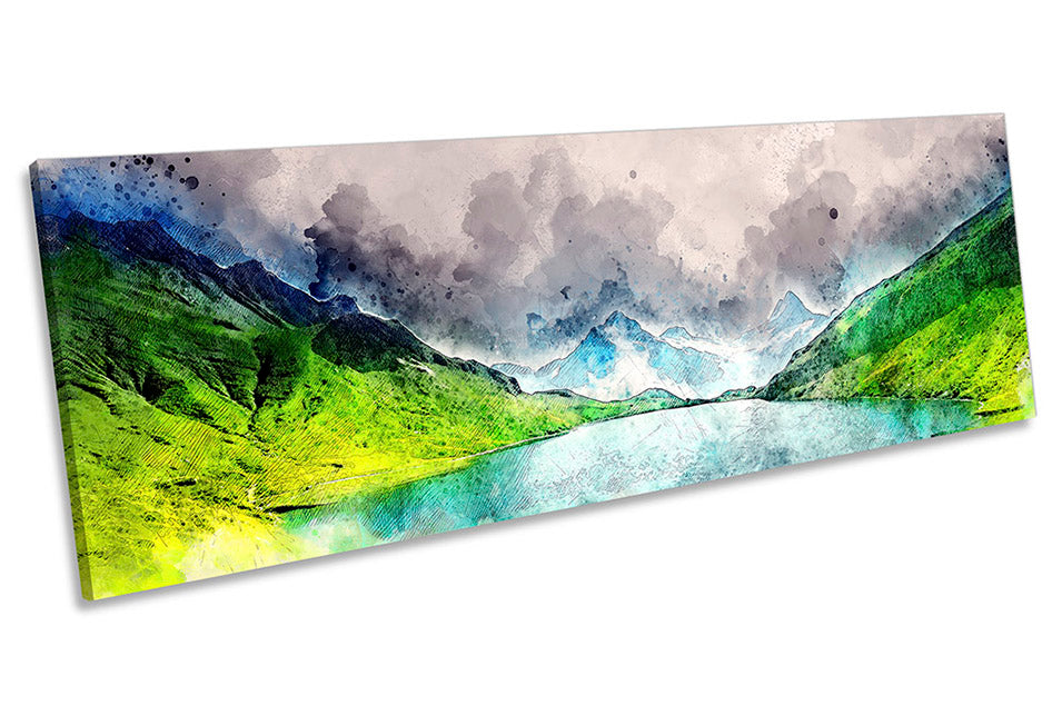 Mountain Modern Abstract Multi-Coloured