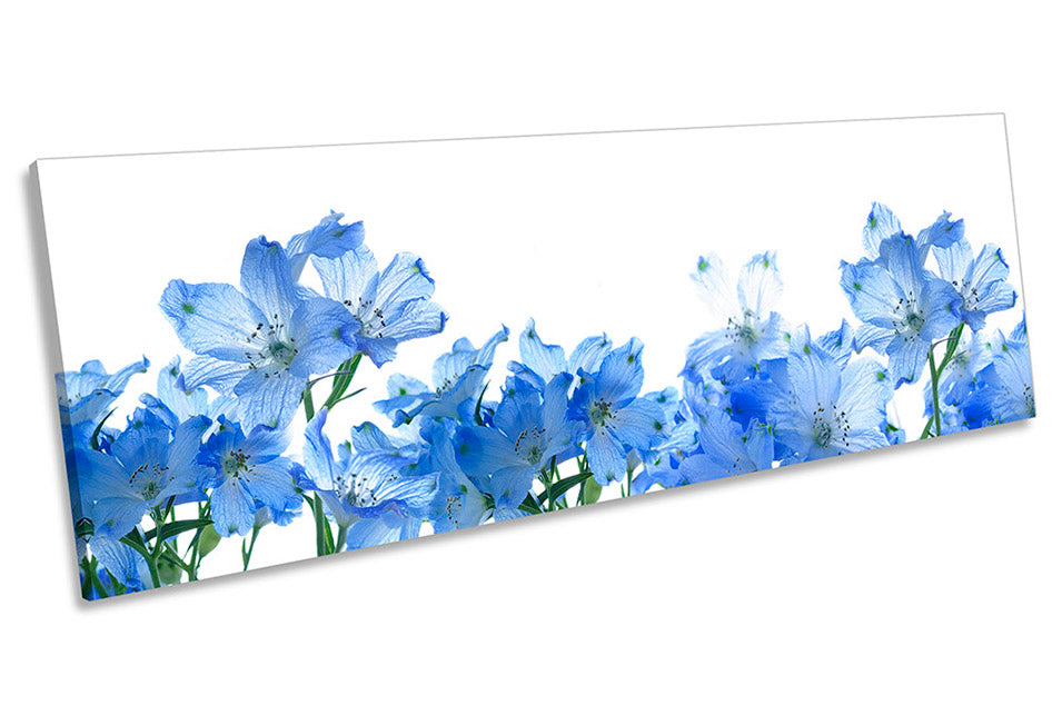 Floral Flowers Modern Blue