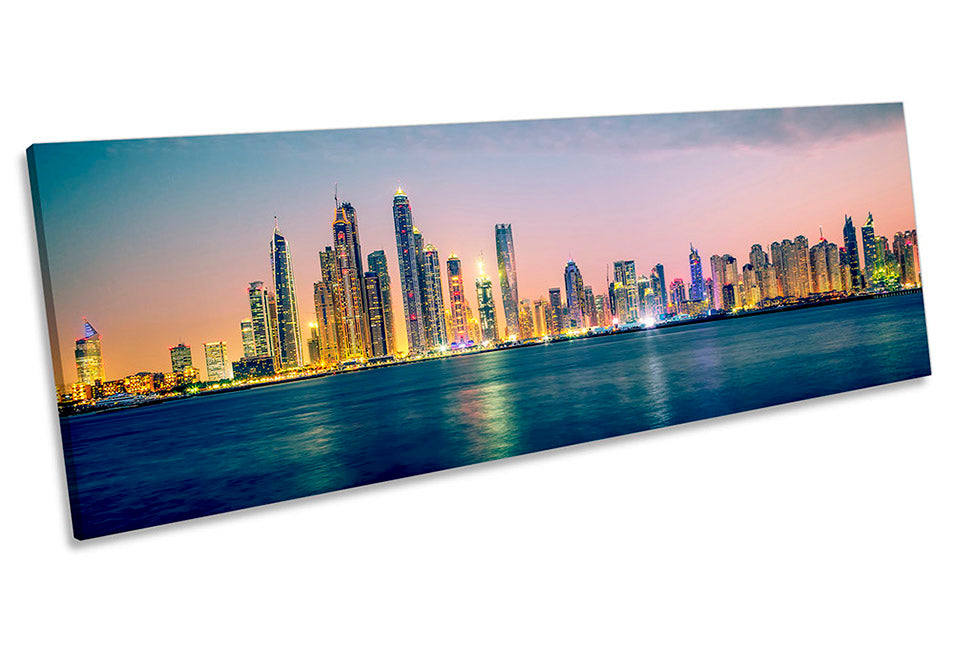 Dubai Skyline City Blue