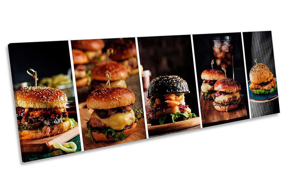 Hamburger Collage Kitchen Black