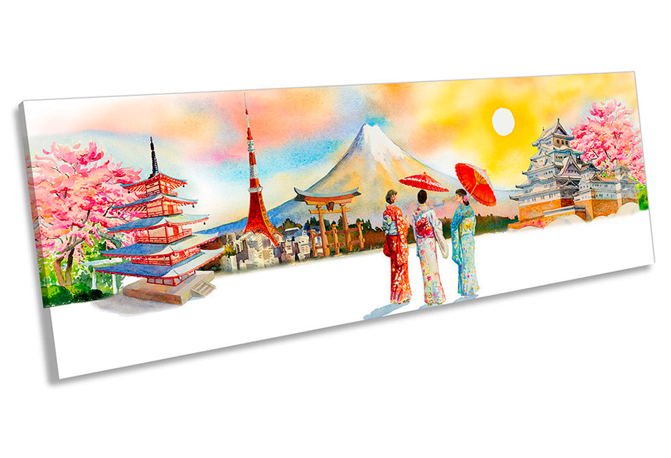 Japan Famous Landmarks Asia Multi-Coloured