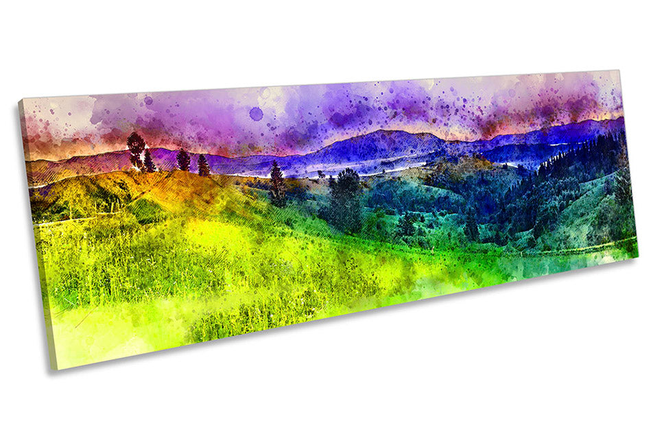 Modern Abstract Landscape Multi-Coloured