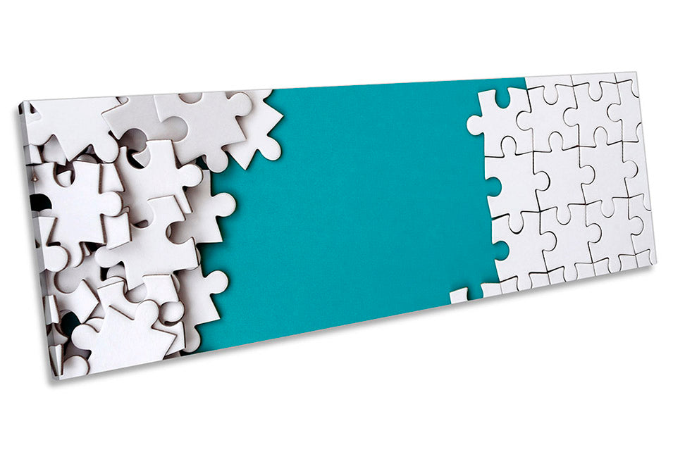 Jigsaw Puzzle Modern Turquoise