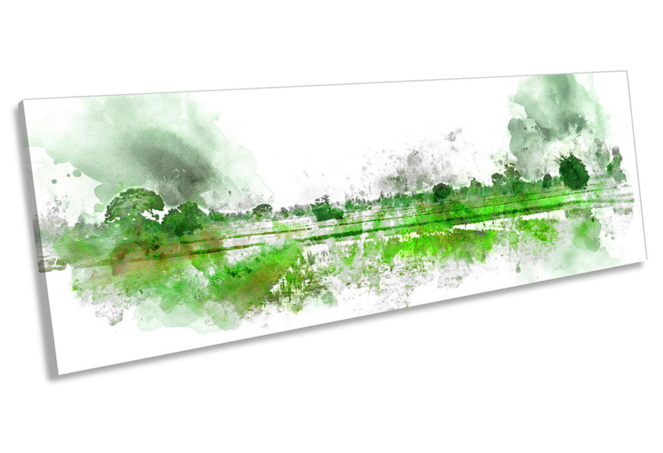 Abstract Minimalist Countryside Green