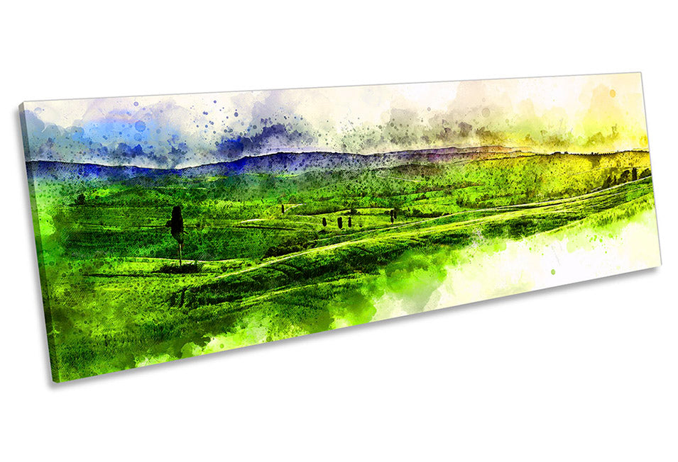 Countryside Scene Abstract Green