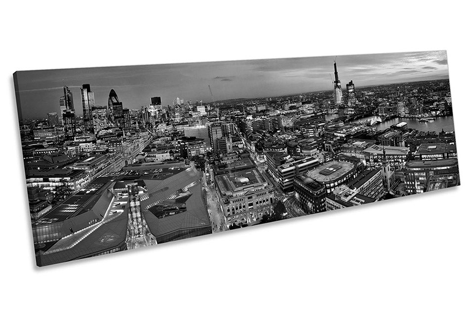London City Skyline Black & White