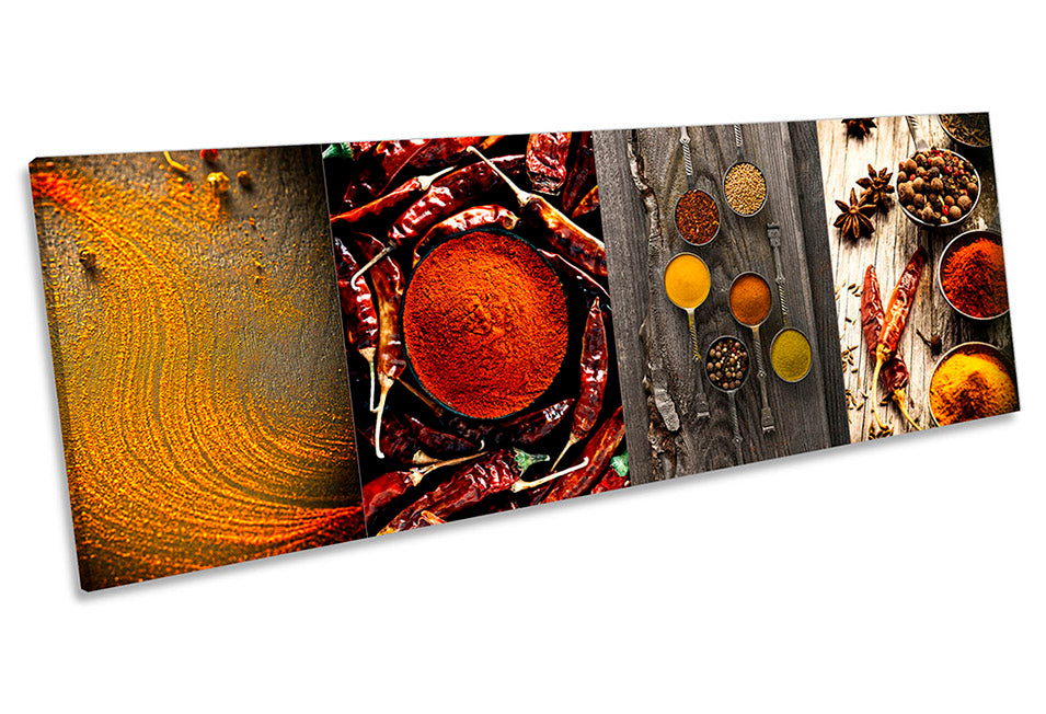 Chilli Spices Collage Kitchen Multi-Coloured