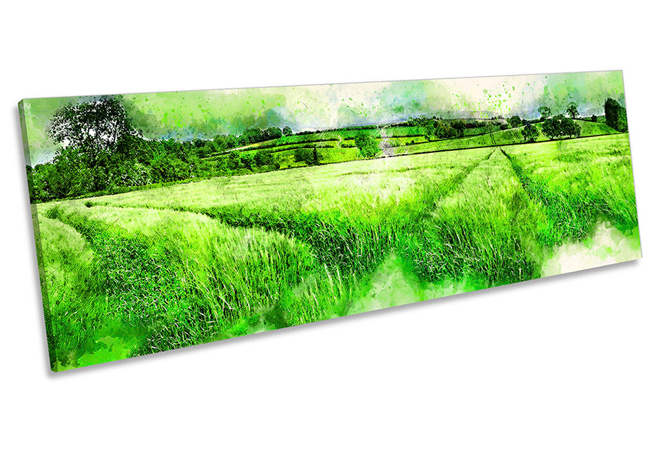Wheat Field Landscape Green