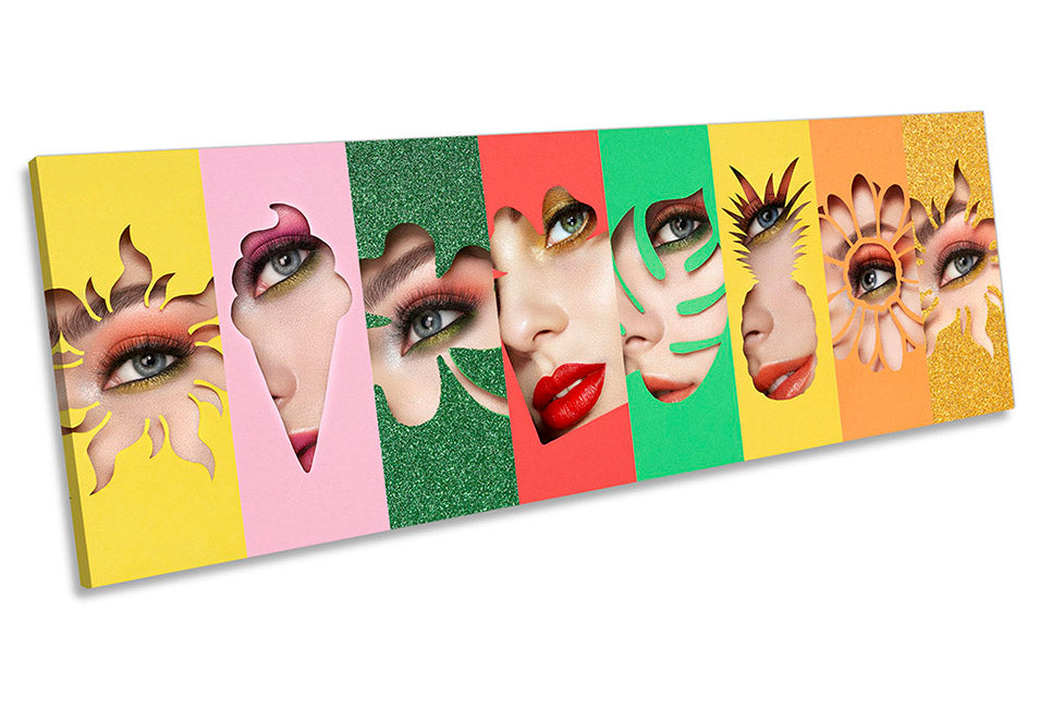 Beauty Makeup Collage Multi-Coloured