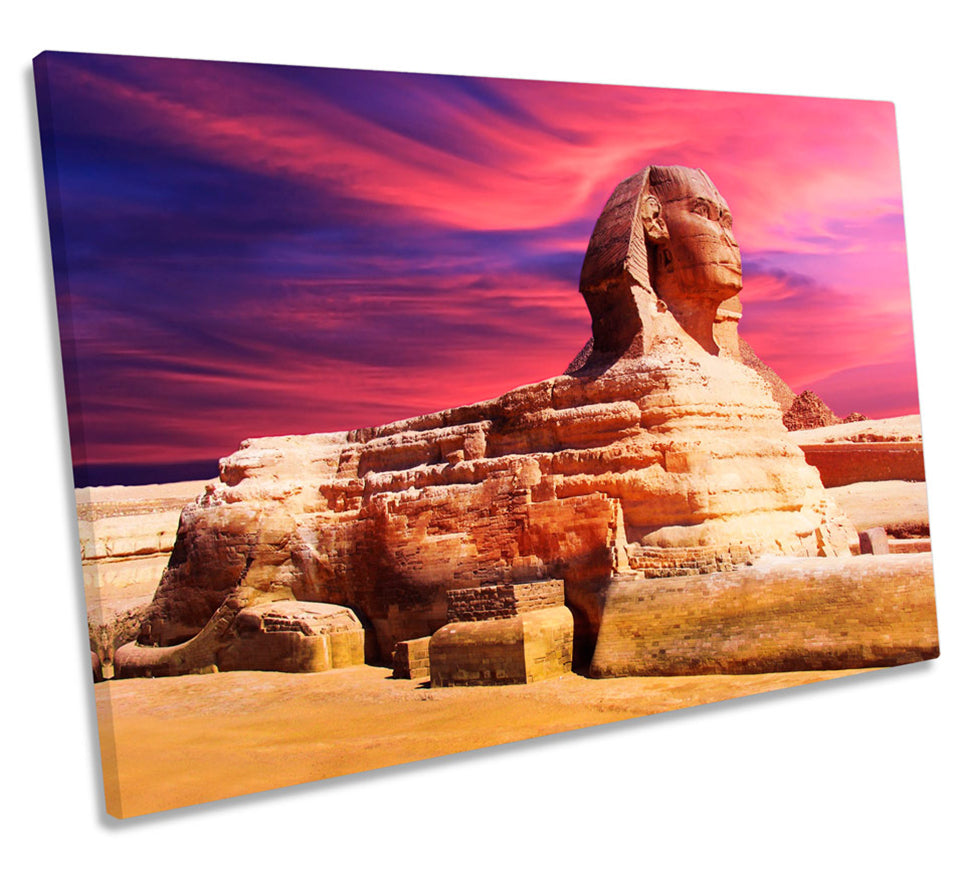 Sphinx Pyramid Egypt Sunset