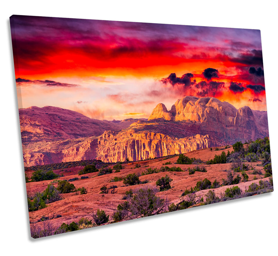 Sunset Utah Arches National Park
