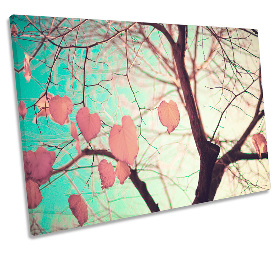 Love Heart Tree Floral Leaves