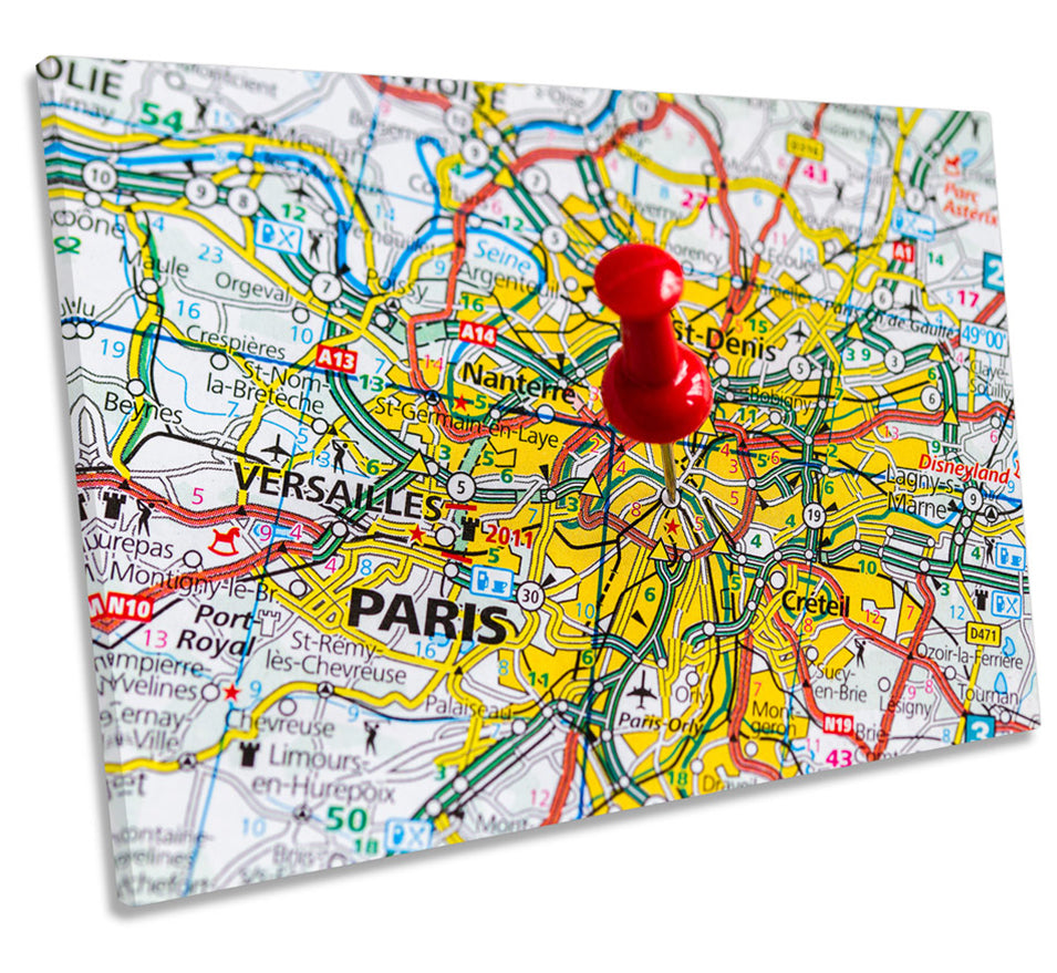Map of Paris France