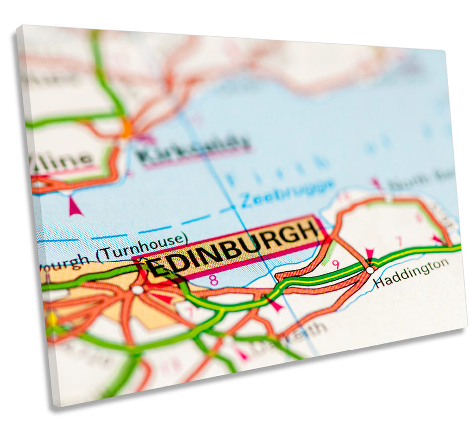 Map of Edinburgh Scotland