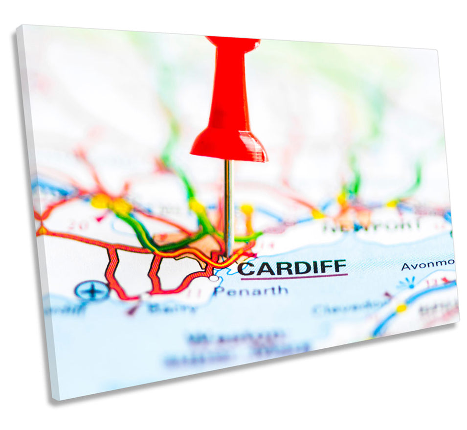 Map of Cardiff Wales