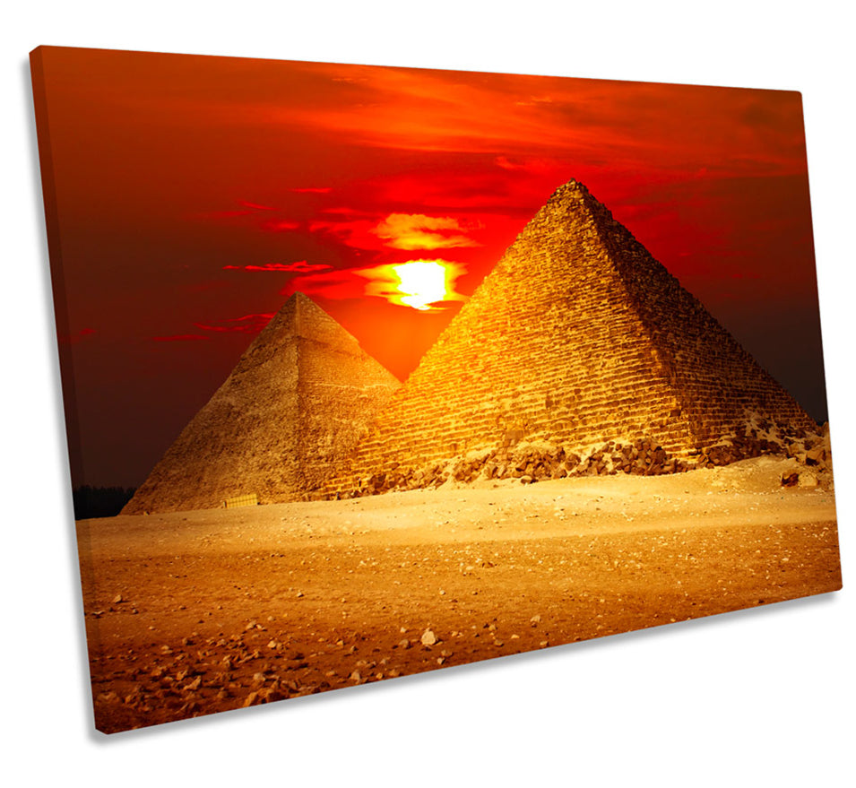 Egypt Pyramids Sunset