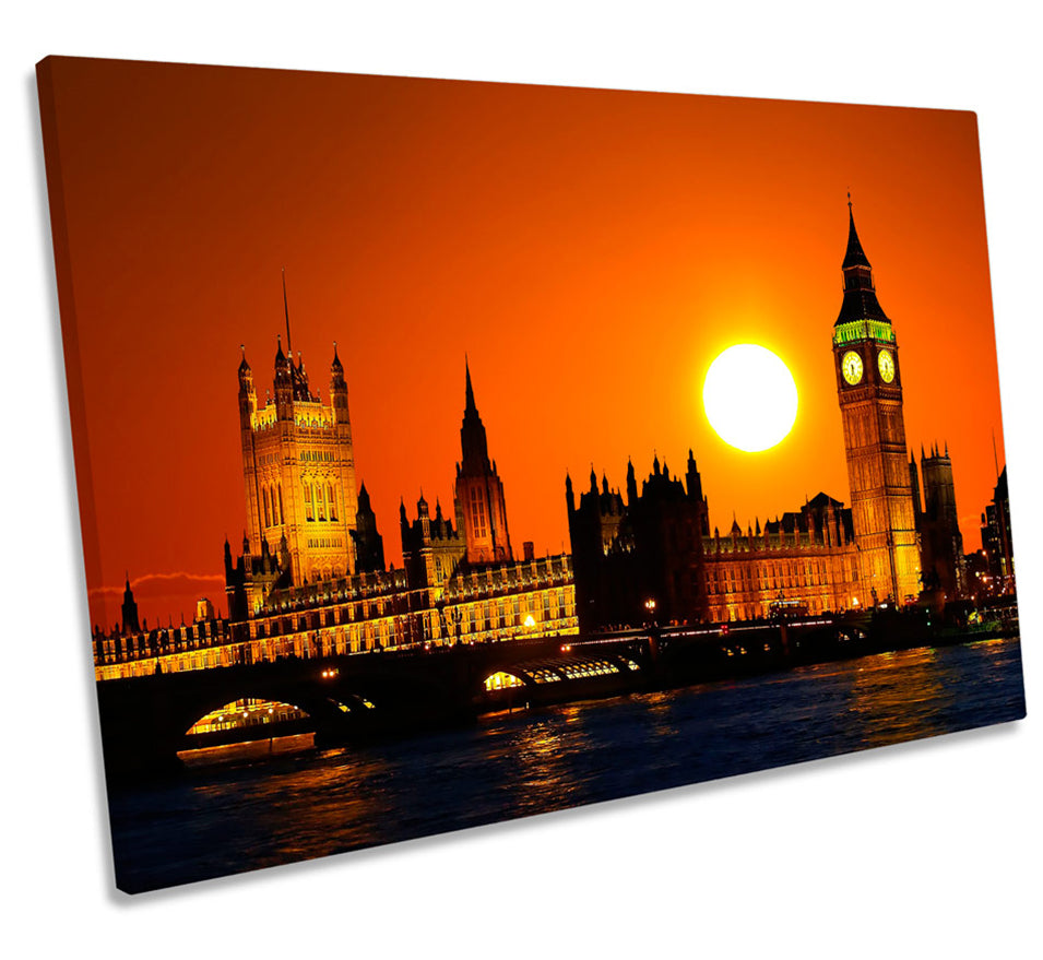 London City Big Ben Sunset