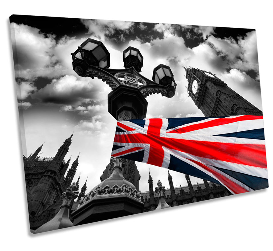 Union Jack Flag London City Big Ben