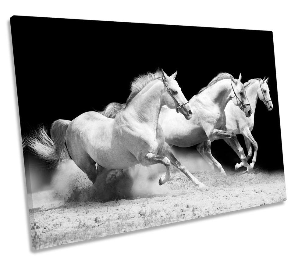 Galloping White Horses