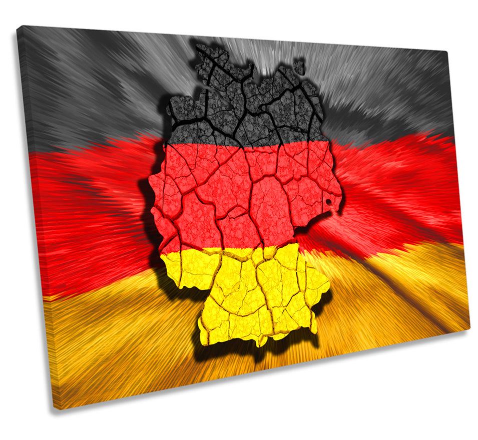 Map of Germany Flag