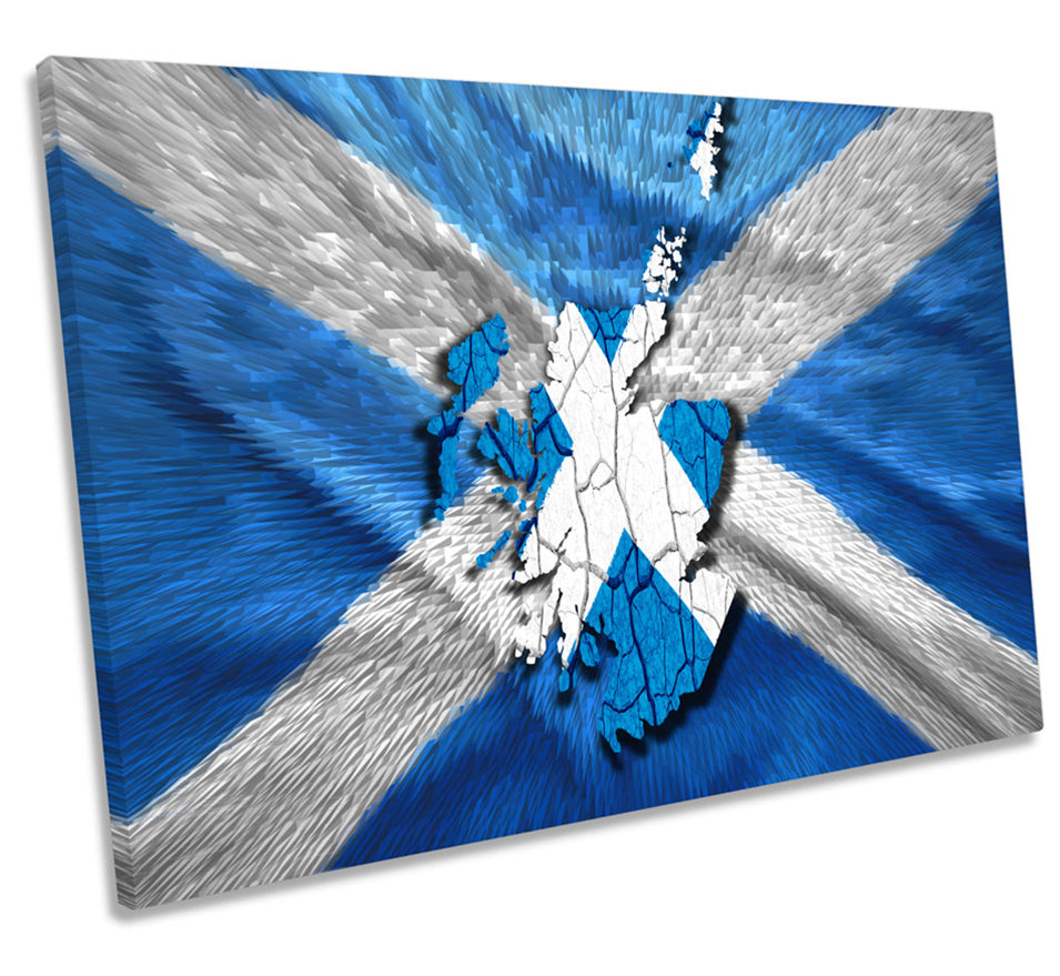 Map of Scotland Scottish Flag