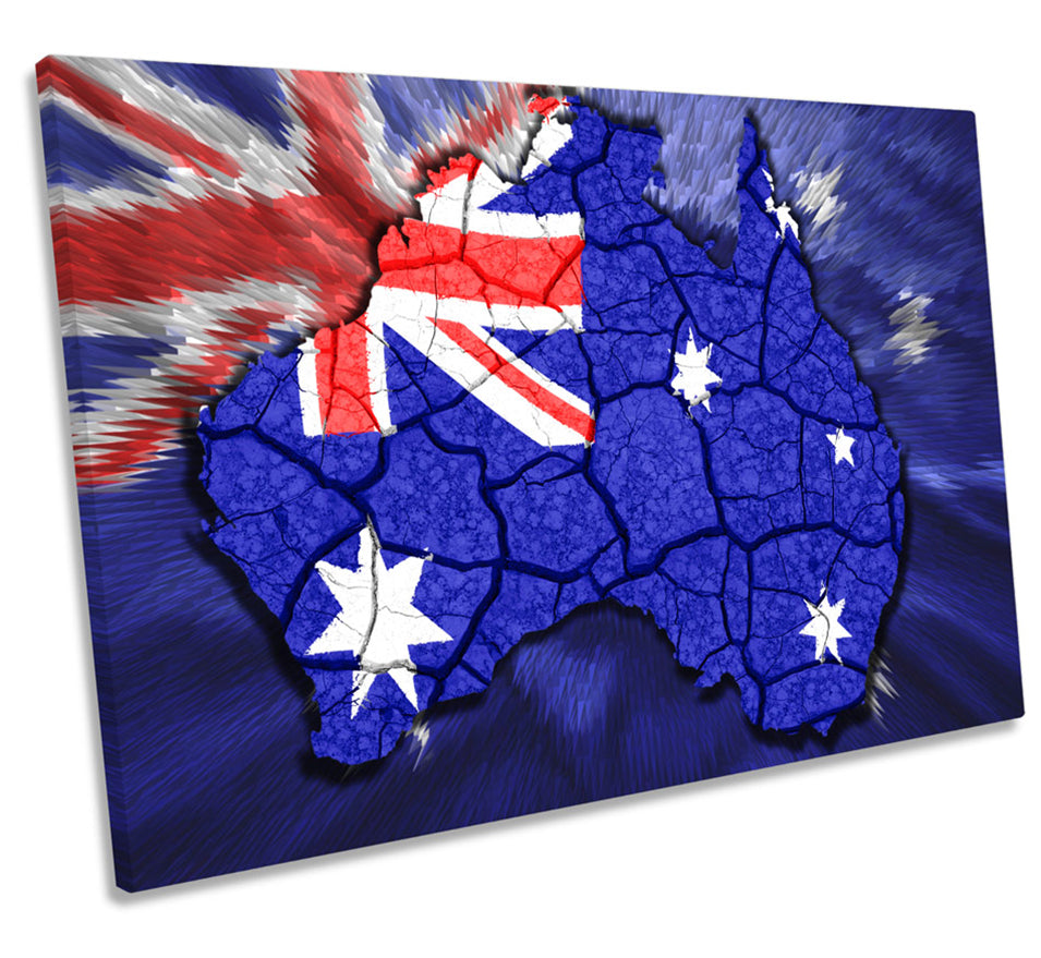 Map of Australia Flag