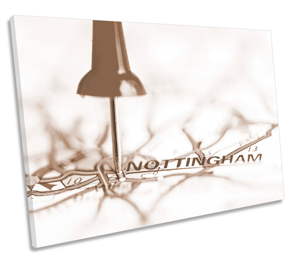 Map of Nottingham City