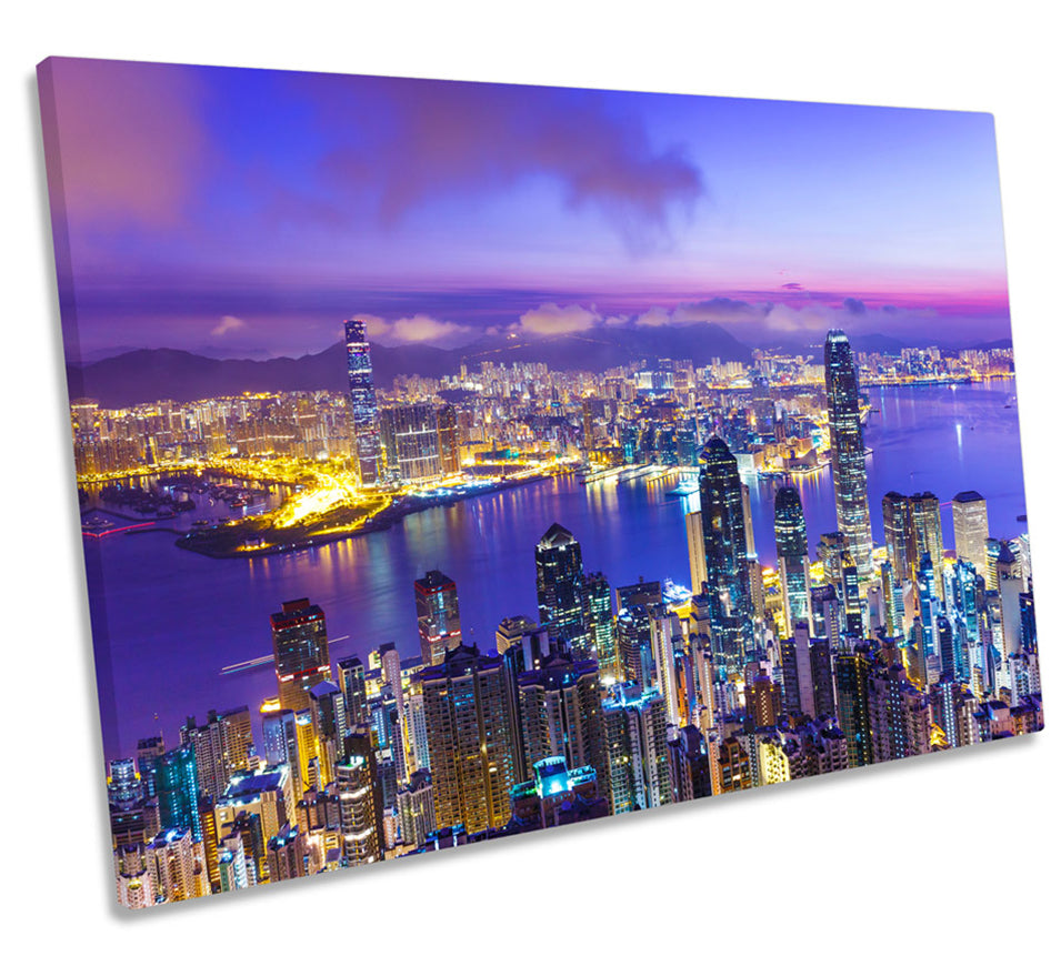 Hong Kong City Harbour Skyline
