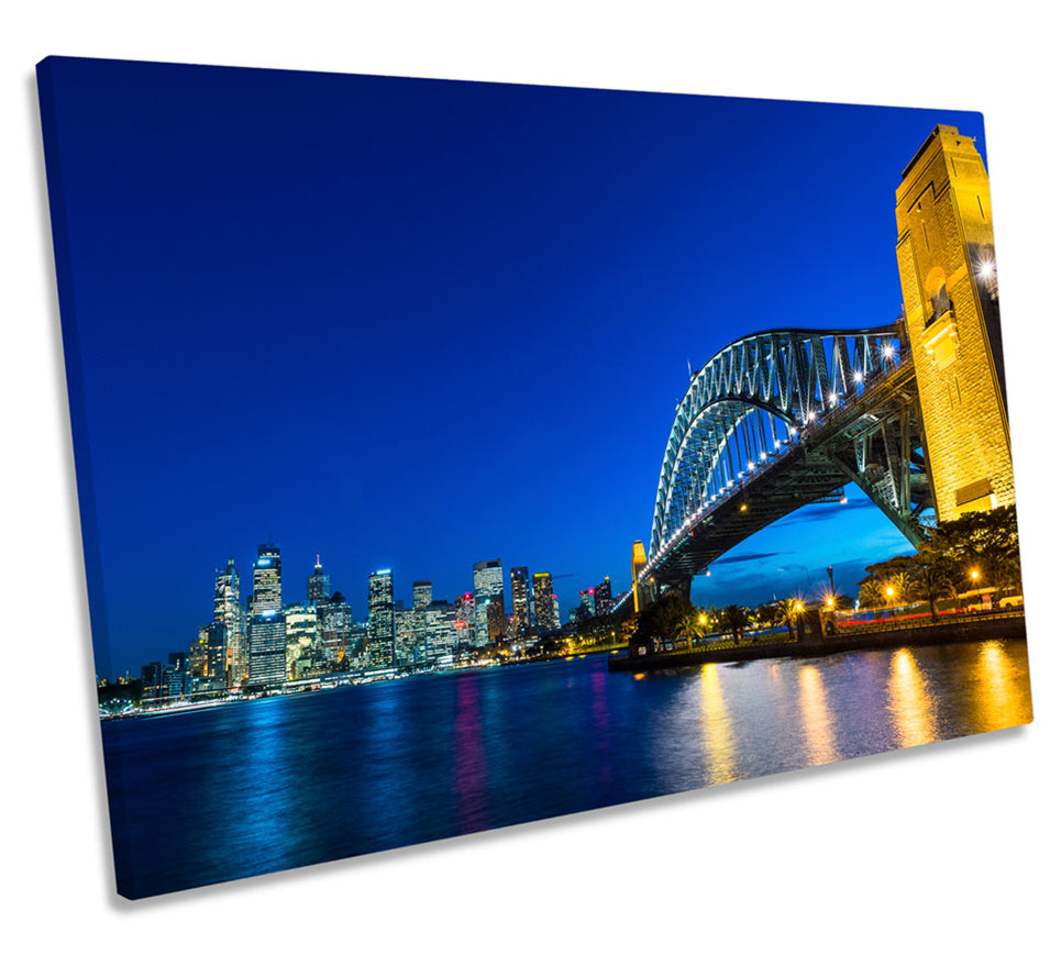 Sydney Harbour Bridge City Blue