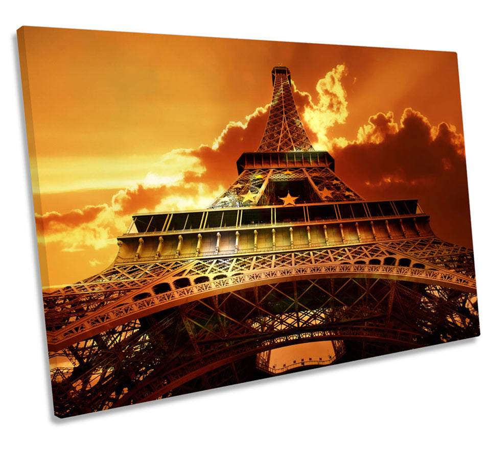 Eiffel Tower Sky Scene Paris