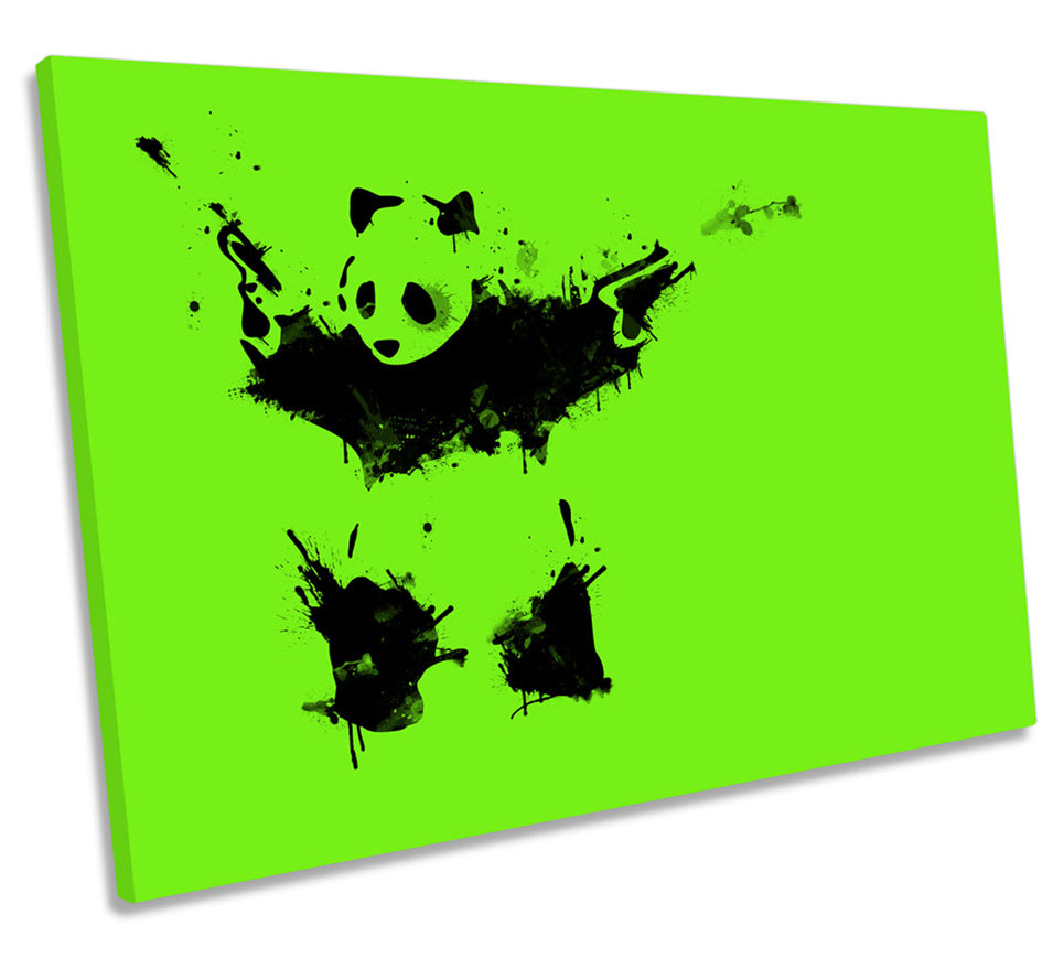 Banksy Panda Lime Green